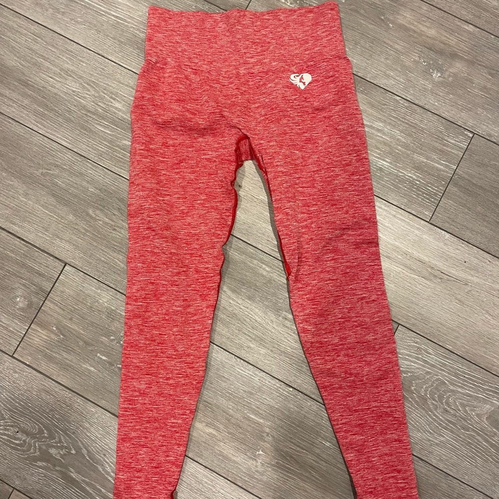 Womens best XL red leggings